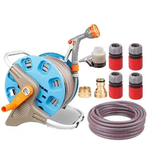 10m Free Installation Multifunctional Storage Set Explosion-proof Water Pipe Flower Watering Hose Set Household Vegetable Watering Gun Garden Watering Artifact Household Gardening Multifunctional Car Wash Rush