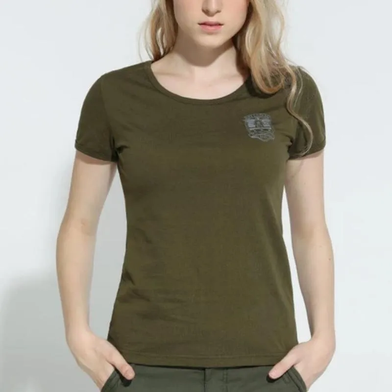 Army Academy Printed Loose Collar Tees