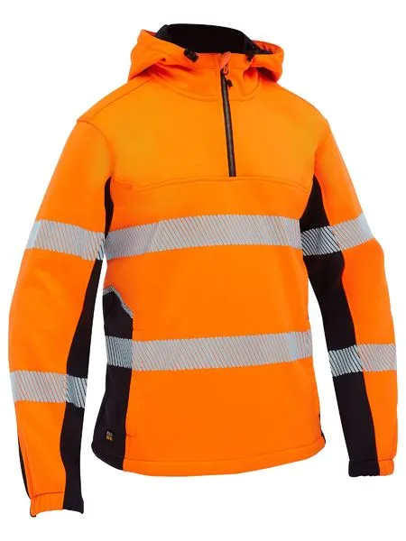 Bisley Flex & Move™ Hi Vis Taped Liquid Repellent Fleece Hoodie (BK6571T)