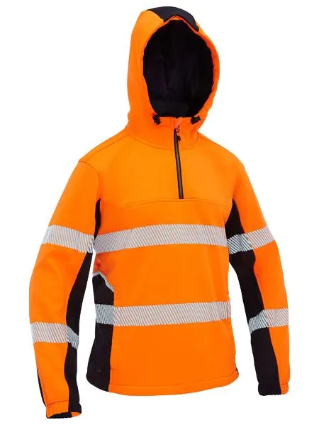 Bisley Flex & Move™ Hi Vis Taped Liquid Repellent Fleece Hoodie (BK6571T)