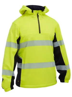 Bisley Flex & Move™ Hi Vis Taped Liquid Repellent Fleece Hoodie (BK6571T)