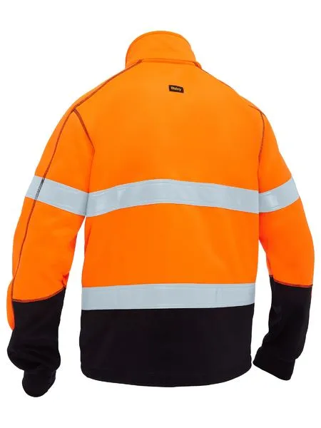 Bisley Mens Taped Hi Vis Zip Front Fleece (BK6611T)