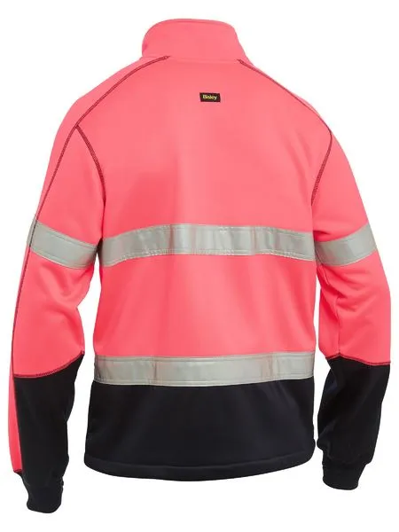 Bisley Mens Taped Hi Vis Zip Front Fleece (BK6611T)