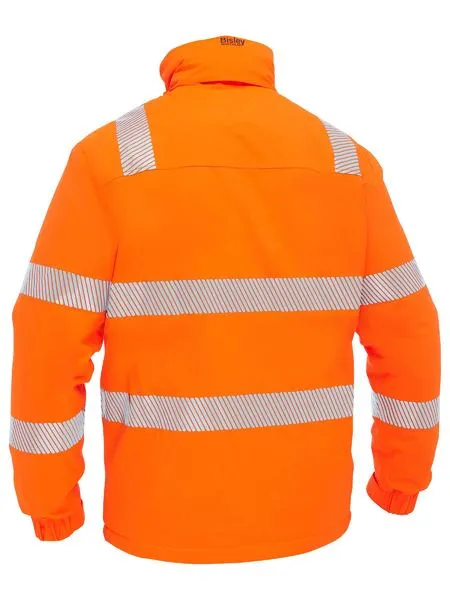 Bisley Taped Hi Vis Heated Jacket with Hood (BJ6842T)