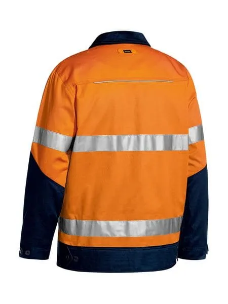 Bisley Taped Two Tone Hi Vis Drill Jacket with Liquid Repellent Finish (BJ6917T)