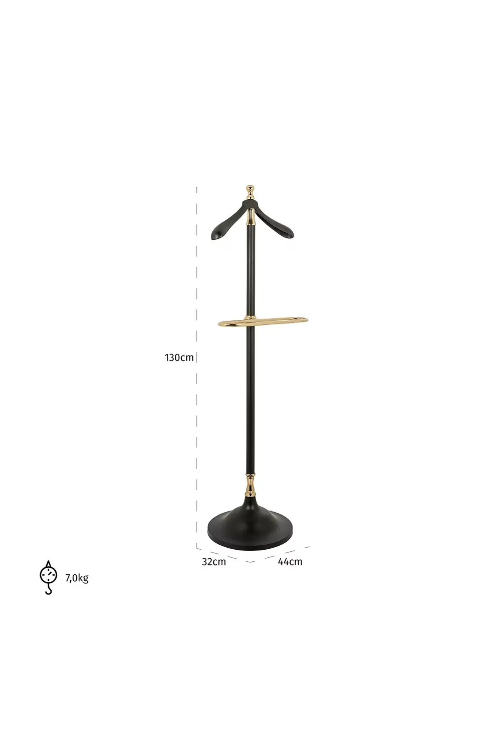 Black Aluminum Coat Rack | OROA Balley