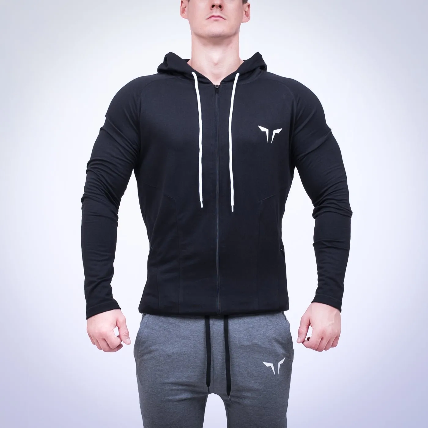 BLACK GYM HOODIE