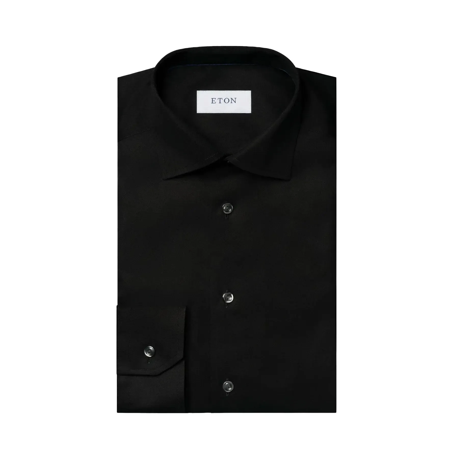 Black Signature Twill Contemporary Fit Shirt