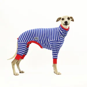 Blue Breton Whippet Long Johns Hound-Tee