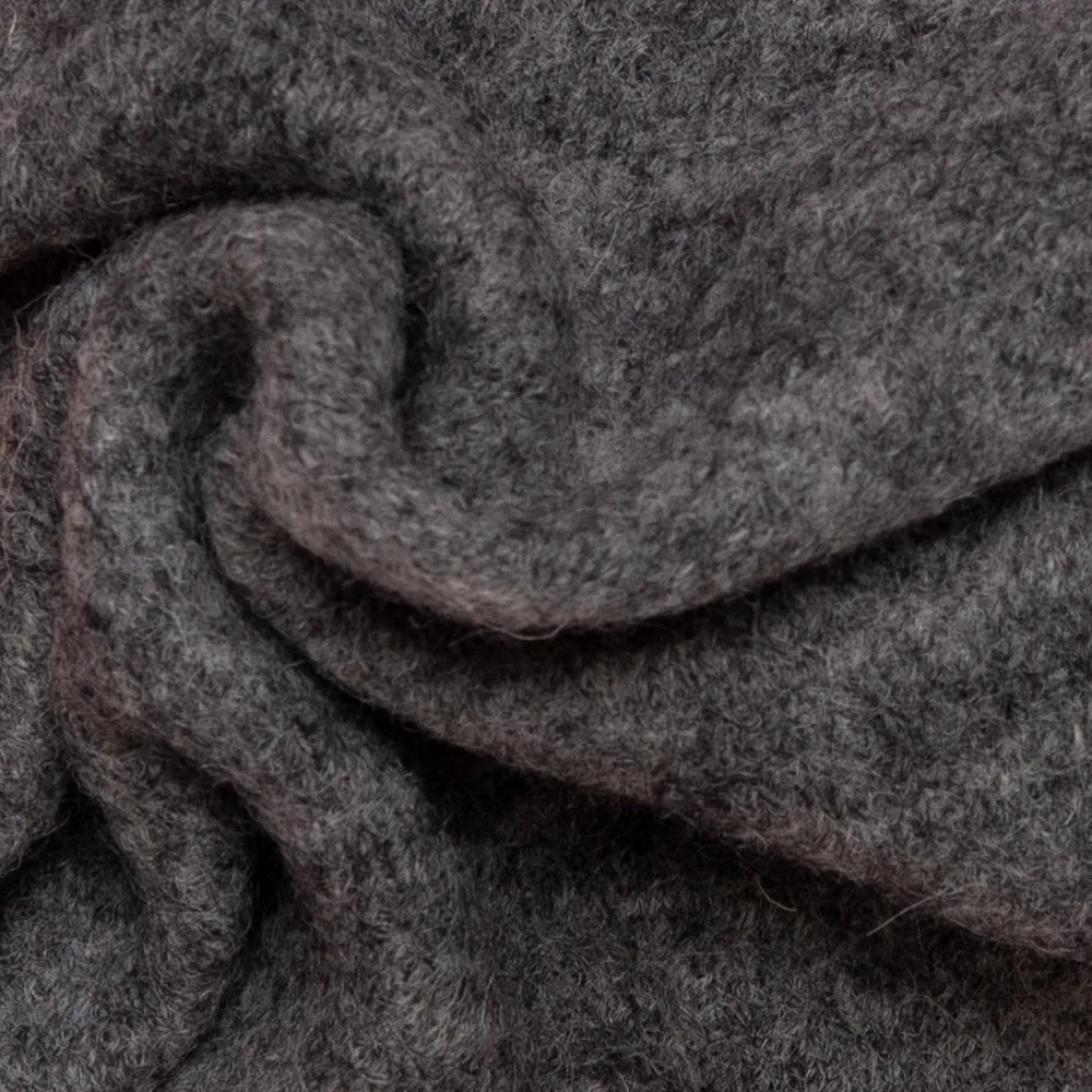 Boiled Wool - Grey mix