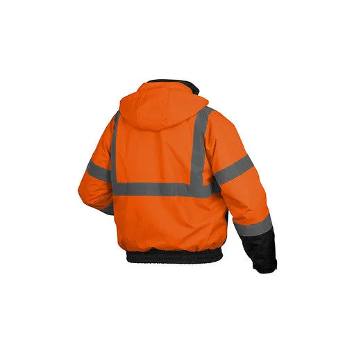 BOMBER JACKET - ORANGE - LARGE