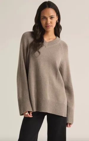 boulevard v-neck cozy sweater