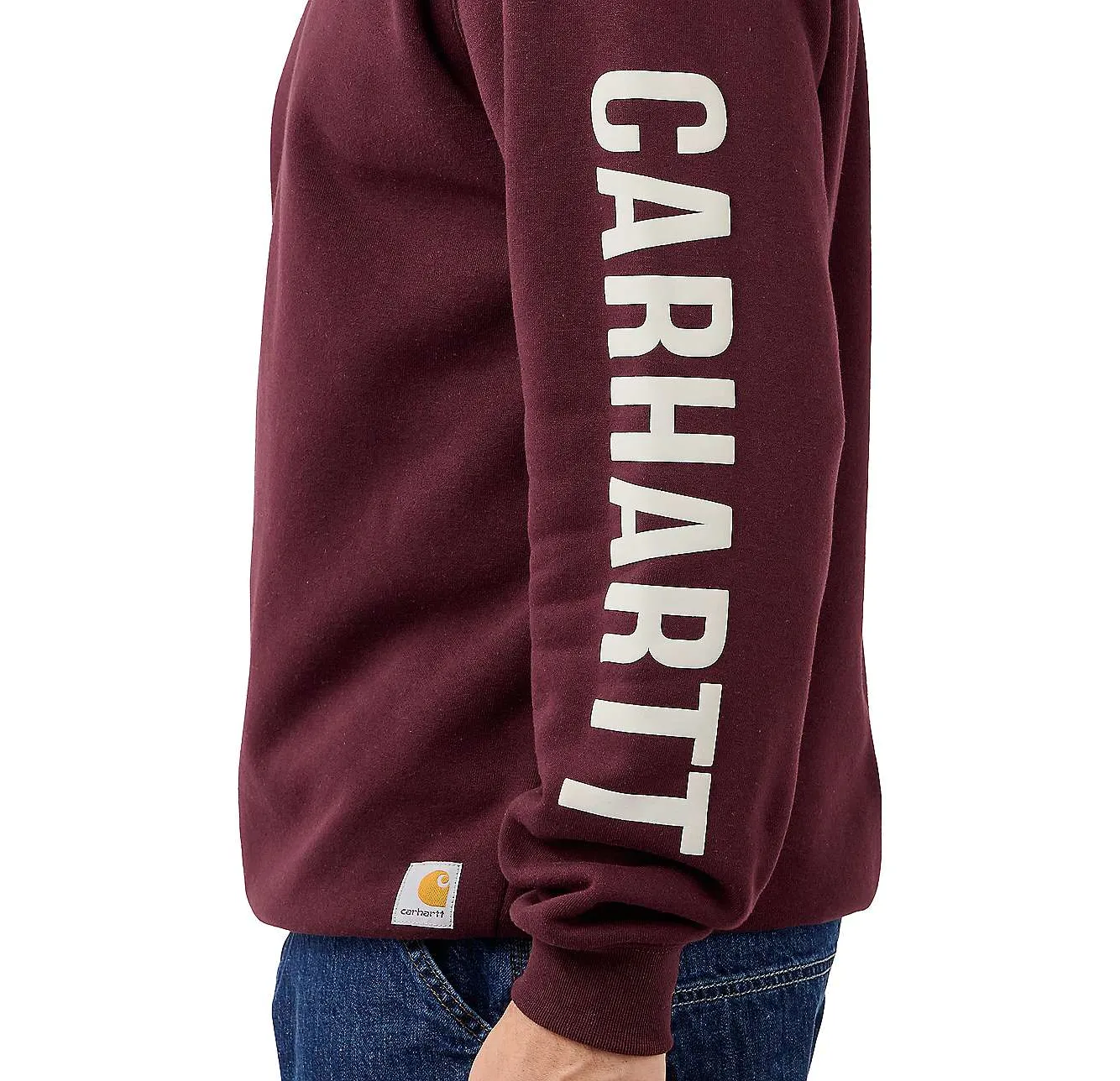 Carhartt Crew Neck Logo Sleeve Graphic Sweatshirt