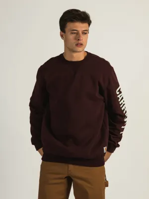 CARHARTT MIDWEIGHT CREWNECK LOGO SLEEVE  - CLEARANCE