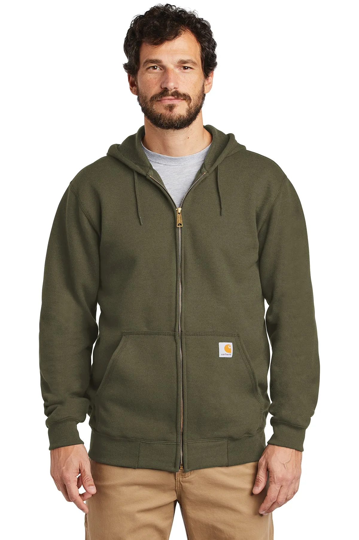 Carhartt Midweight Zip Up Hoodies, Moss