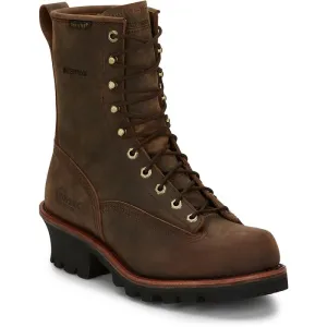 Chippewa Boots Mens Paladin 8" Waterproof Steel Toe | Style 73101 Color Bay Apache (Brown)