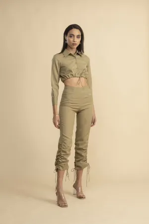 COMM CLassic Draw String Pants Beige