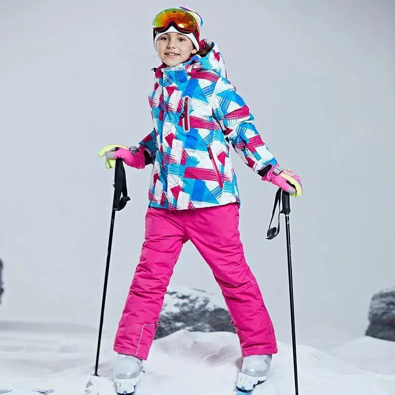 DEAR RABBIT Outdoor Windproof Ski Snowboard Suit - Kid's