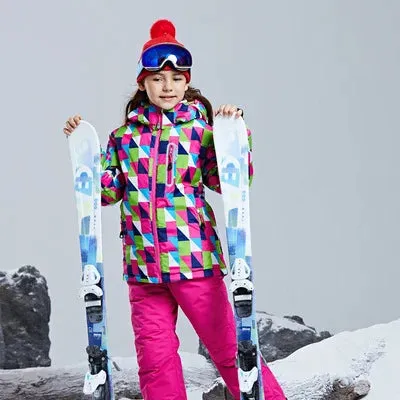 DEAR RABBIT Outdoor Windproof Ski Snowboard Suit - Kid's