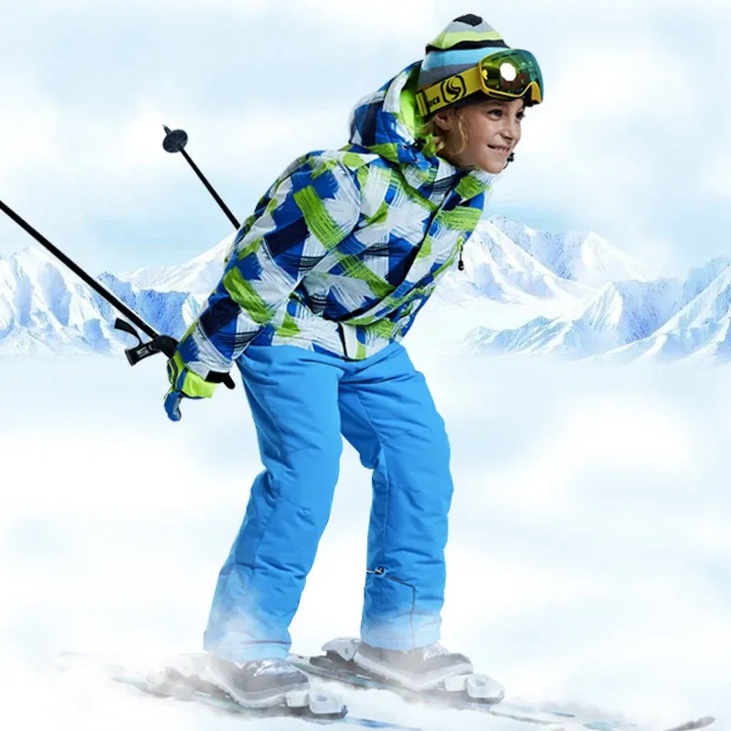 DEAR RABBIT Outdoor Windproof Ski Snowboard Suit - Kid's