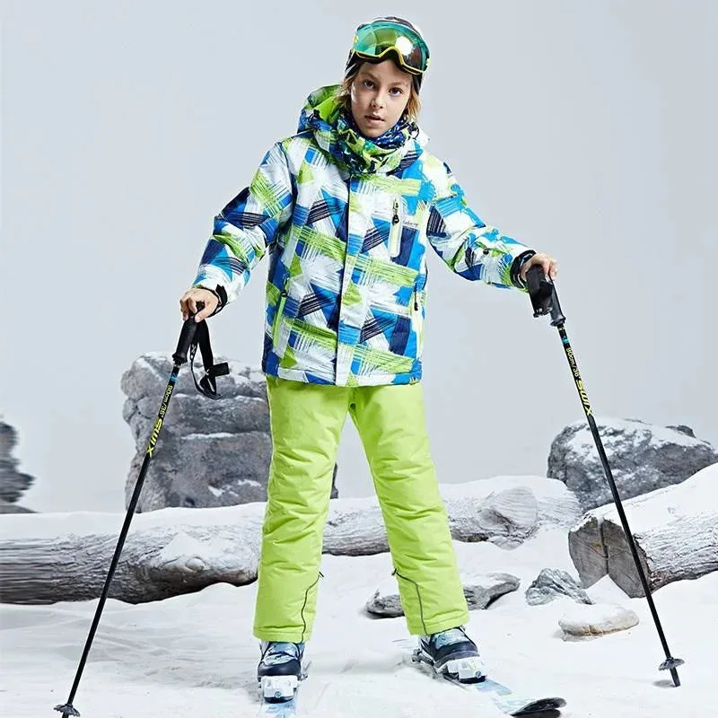 DEAR RABBIT Outdoor Windproof Ski Snowboard Suit - Kid's