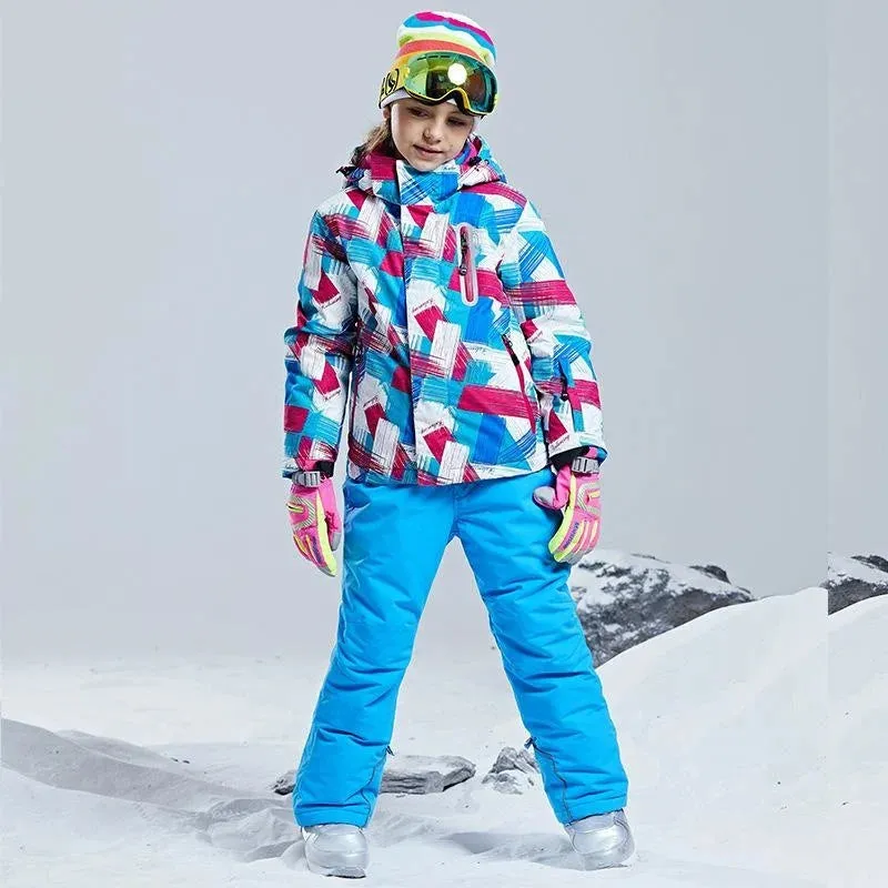 DEAR RABBIT Outdoor Windproof Ski Snowboard Suit - Kid's