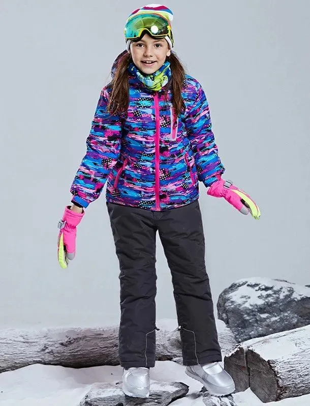 DEAR RABBIT Outdoor Windproof Ski Snowboard Suit - Kid's