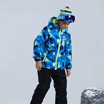 DEAR RABBIT Outdoor Windproof Ski Snowboard Suit - Kid's