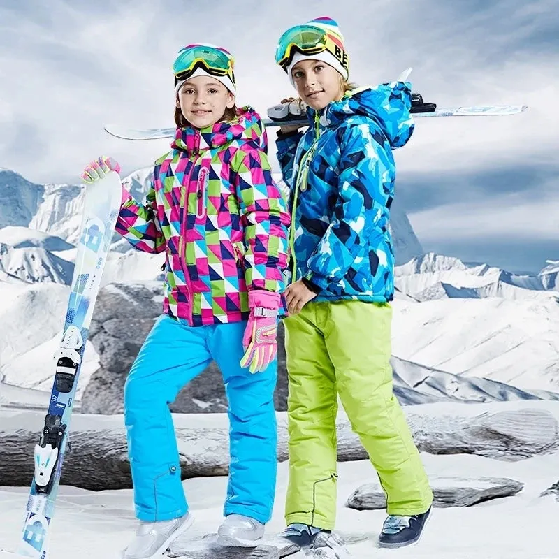 DEAR RABBIT Outdoor Windproof Ski Snowboard Suit - Kid's