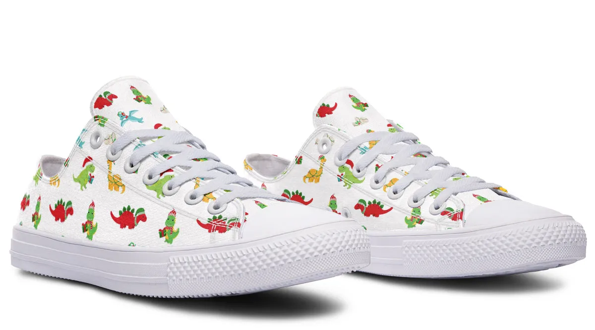 Dino Christmas Low Tops