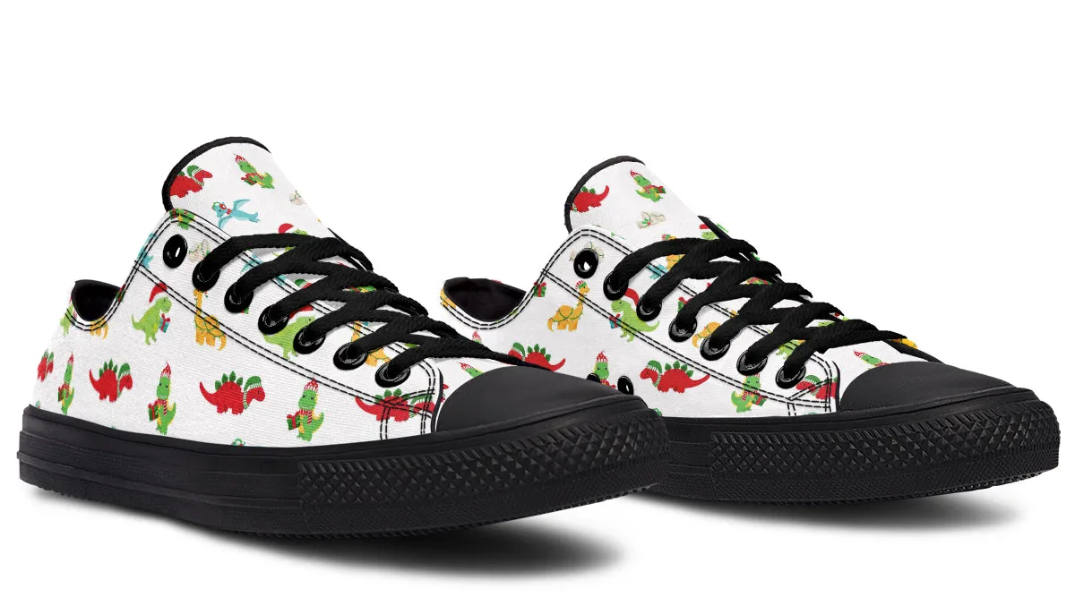 Dino Christmas Low Tops