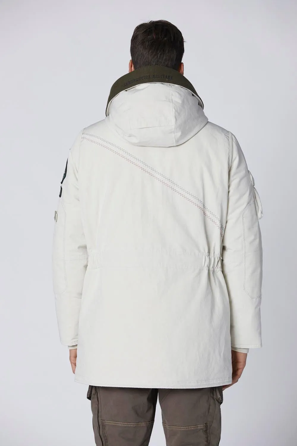 Double hood padded parka