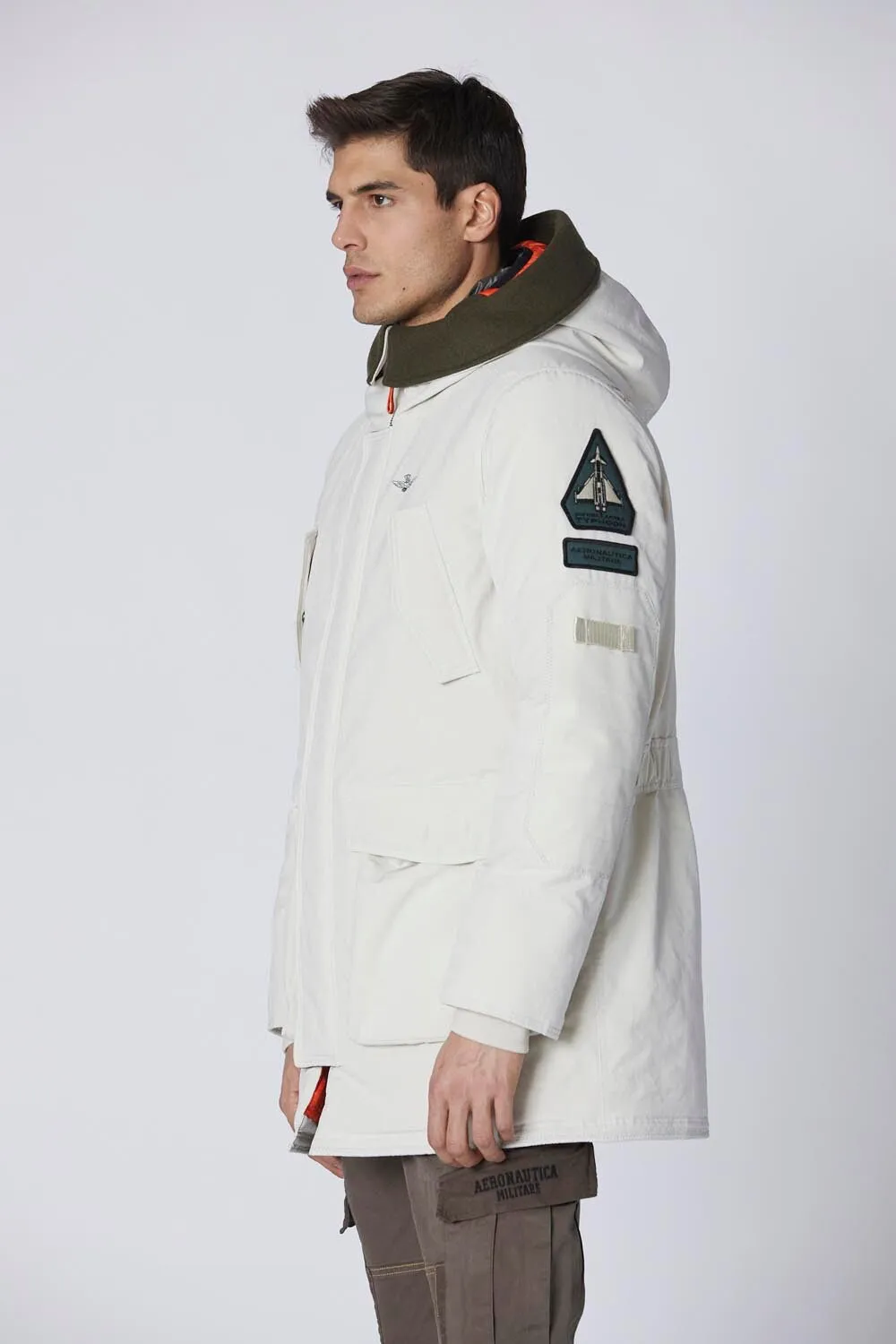 Double hood padded parka