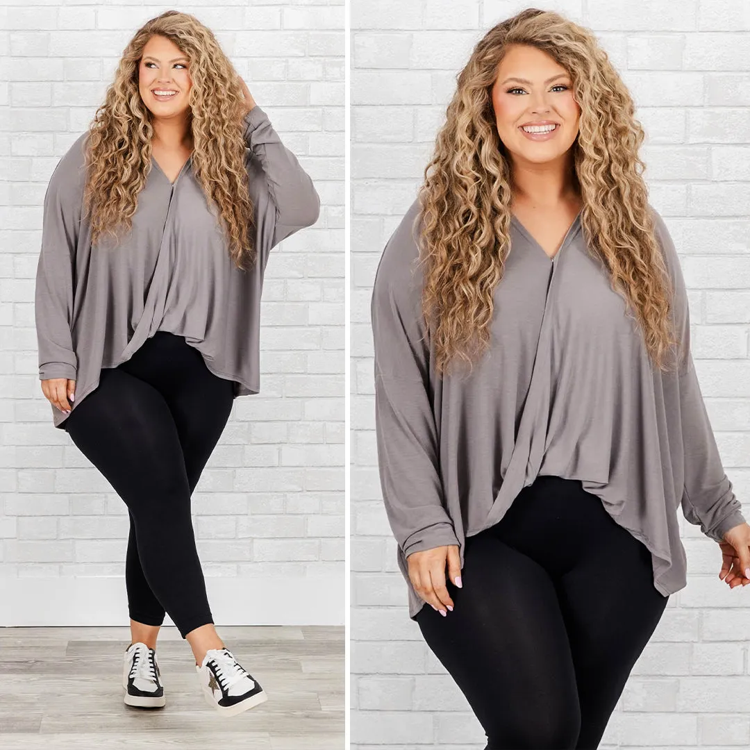 Easy Sunday Top, Gray