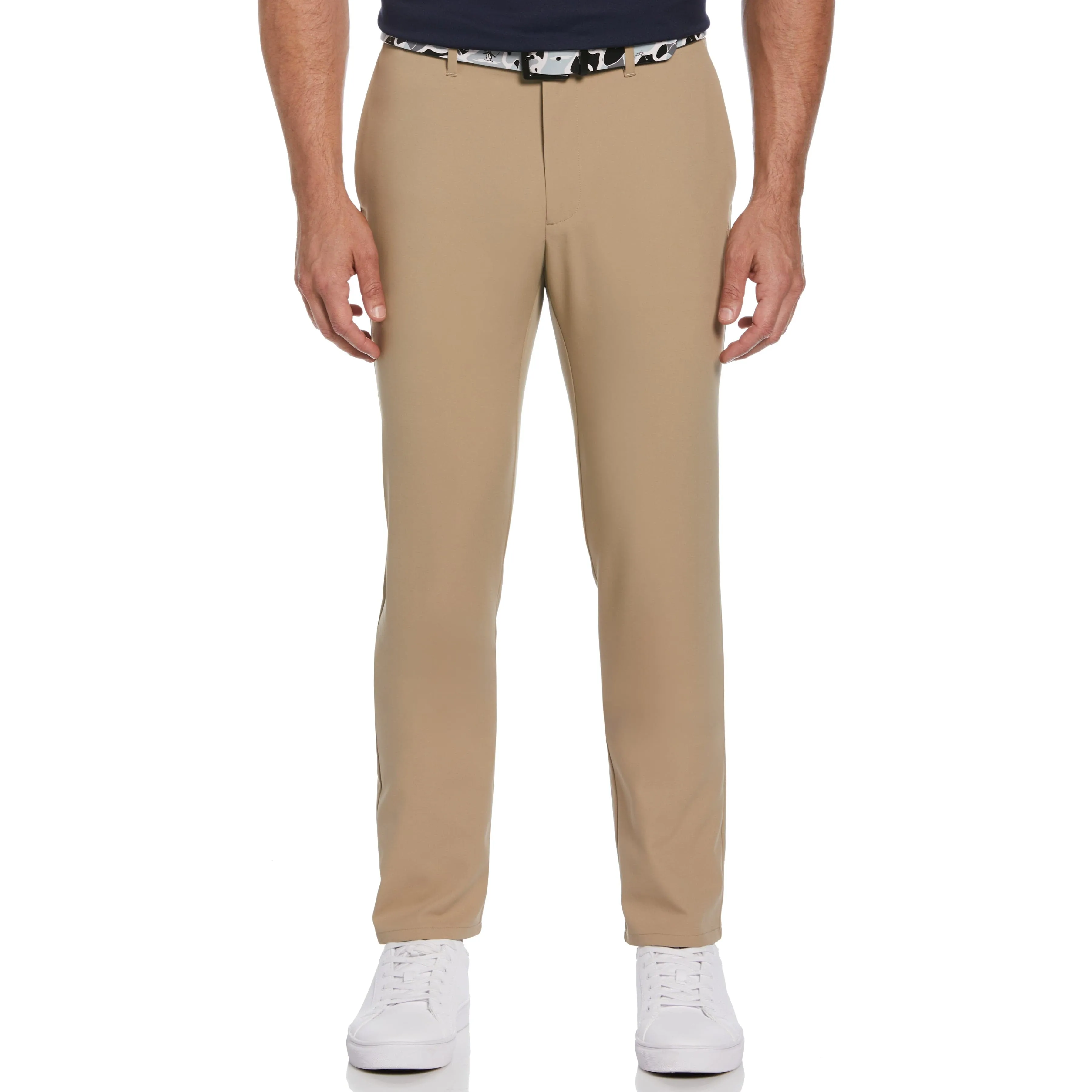 Flat Front Solid Golf Trousers