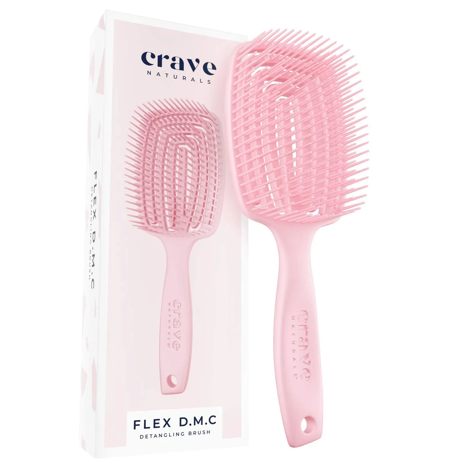 Flex Dmc Detangling Brush For Thick & Curly Hair -  Glide