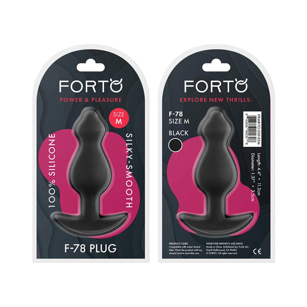 Forto F-78: Pointee 100% Silicone Plug Medium