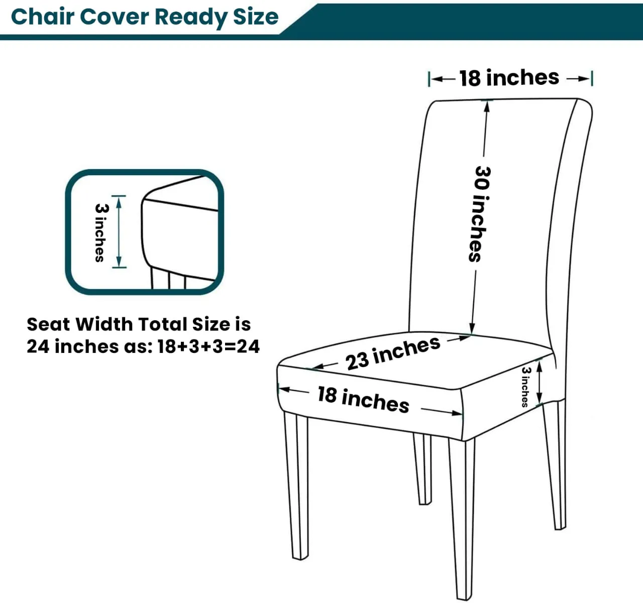 Green – Flexible Jersey Cotton Chair Covers