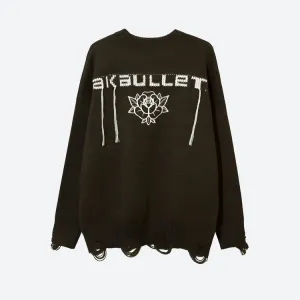 Grunge AK-Bullet Tasseled Sweater