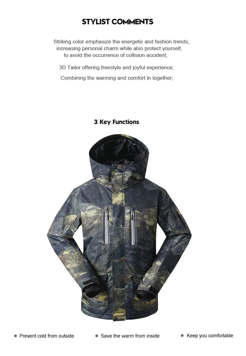 GSOU SNOW Picture Snowboard Jacket