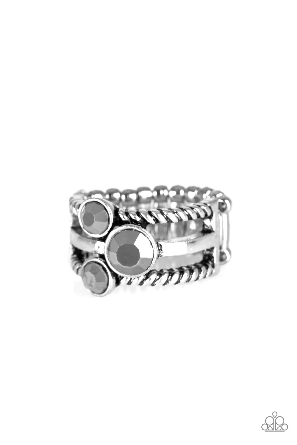 Head In The Stars - Silver Ring - Paparazzi Accessories