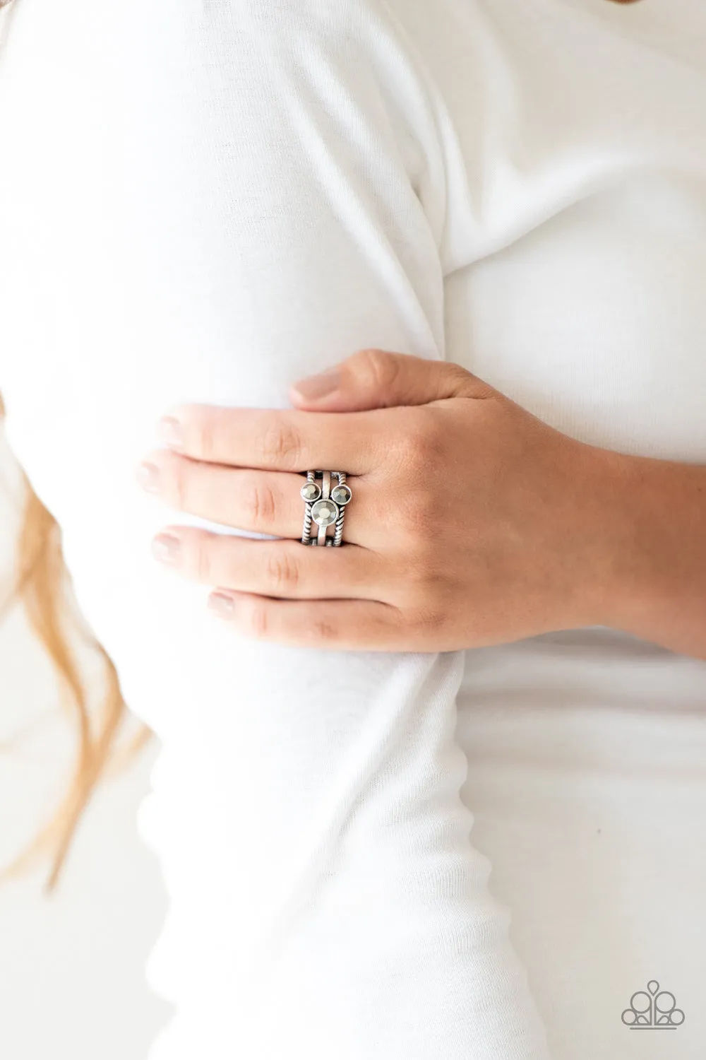 Head In The Stars - Silver Ring - Paparazzi Accessories