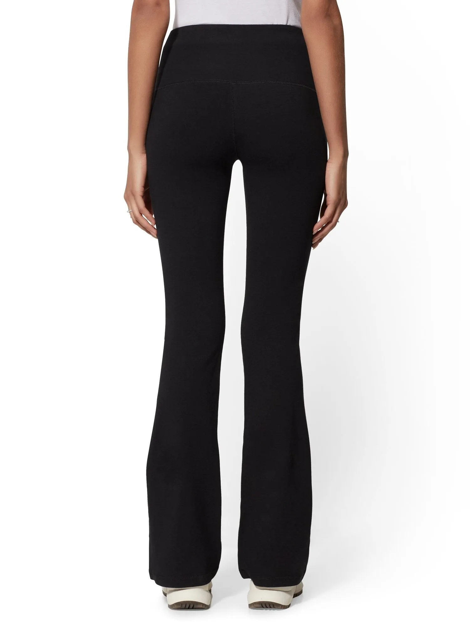 High-Waisted Black Bootcut Yoga Pant