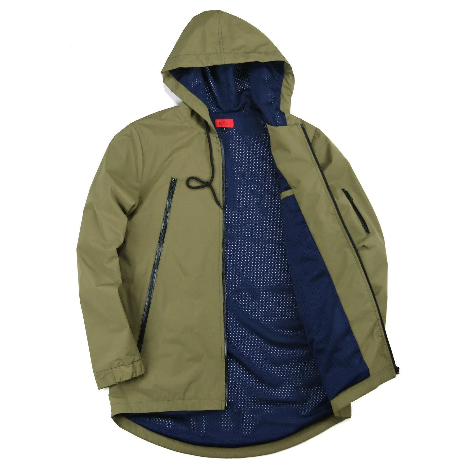 High Zip Tech Parka - Olive