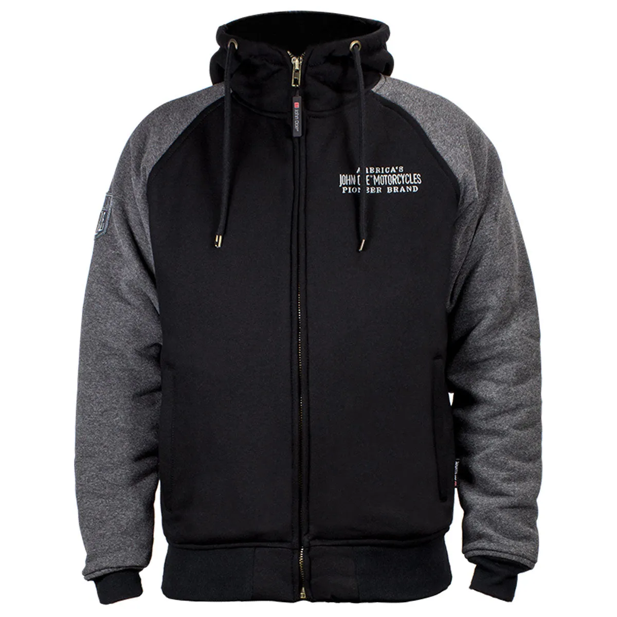 John Doe 2 Color Protective Hoodie With XTM Fiber Black / Grey