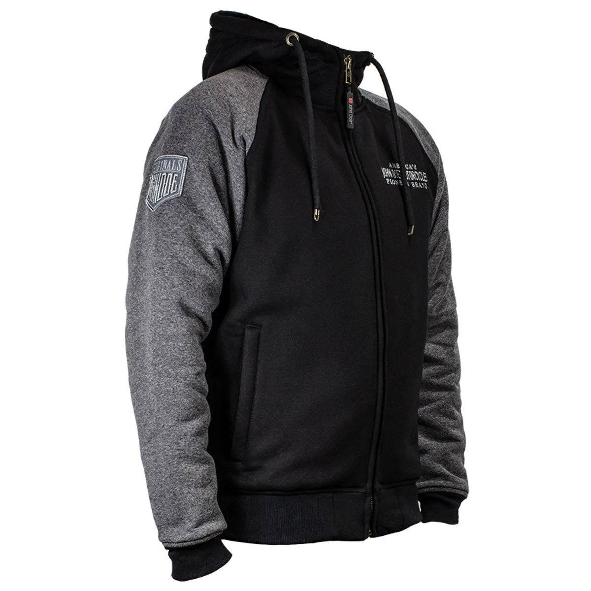 John Doe 2 Color Protective Hoodie With XTM Fiber Black / Grey