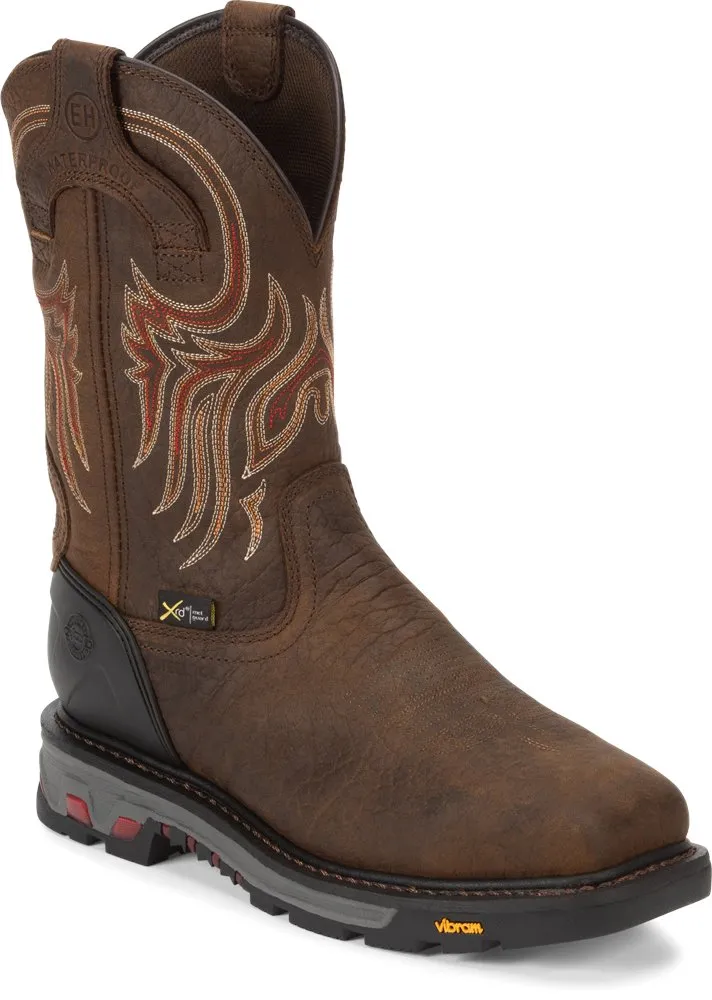 Justin Men's Steel Toe WP Driscoll Western Boot Style WK2112