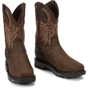 Justin Men's Steel Toe WP Driscoll Western Boot Style WK2112