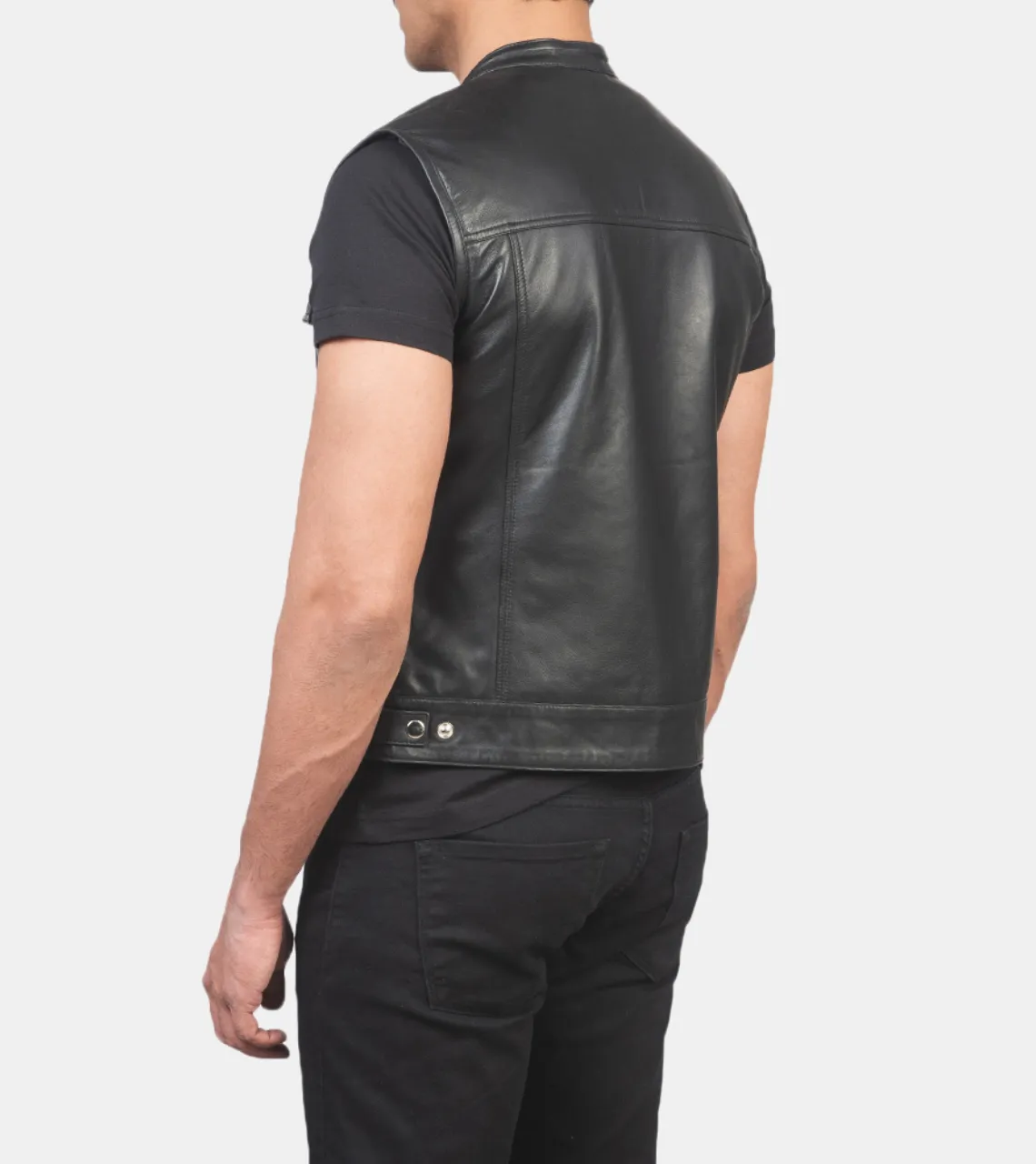 Kincaid Men's Black Leather Vest