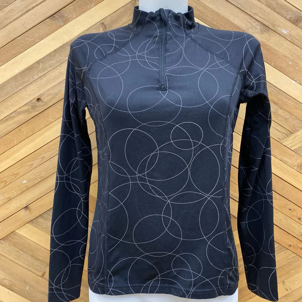 Kombi- 1/4 zip base top- MSRP $60 : Black-women-XS